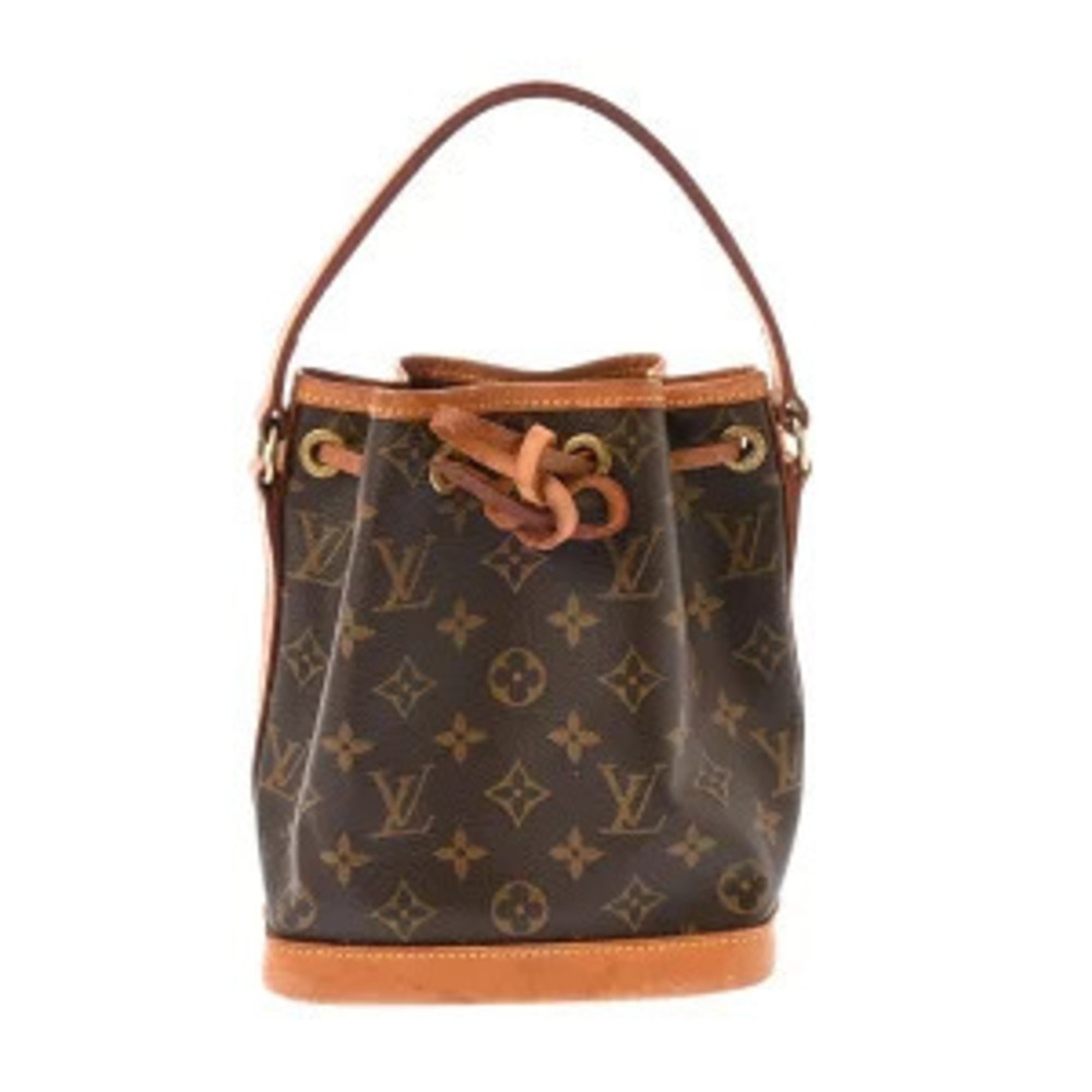 Louis Vuitton Monogram Noe Canvas Shoulder Bag Brown